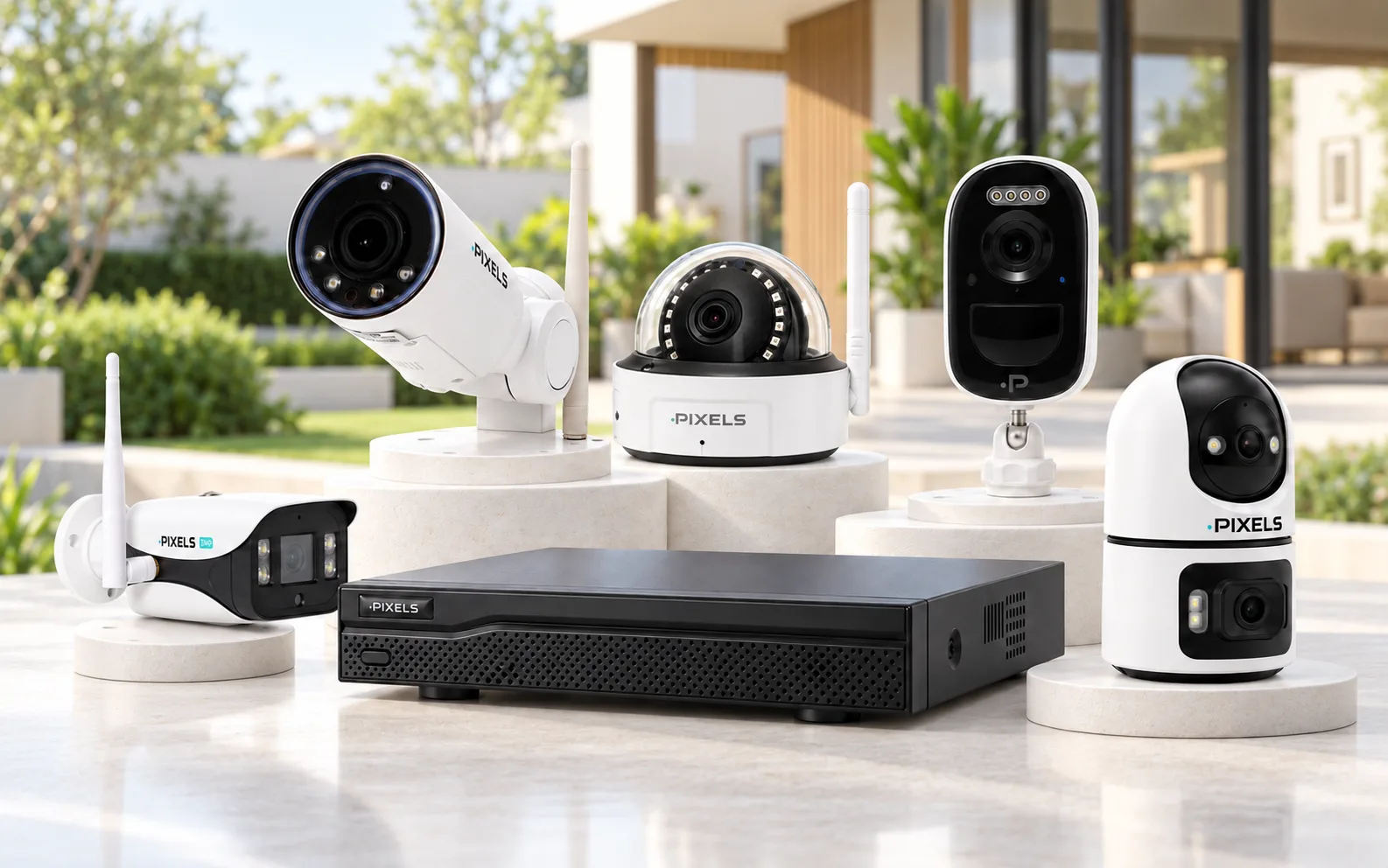 กล้องวงจรปิด PIXELS Wi-Fi 6 หลายรุ่น พร้อมเครื่องบันทึก NVR